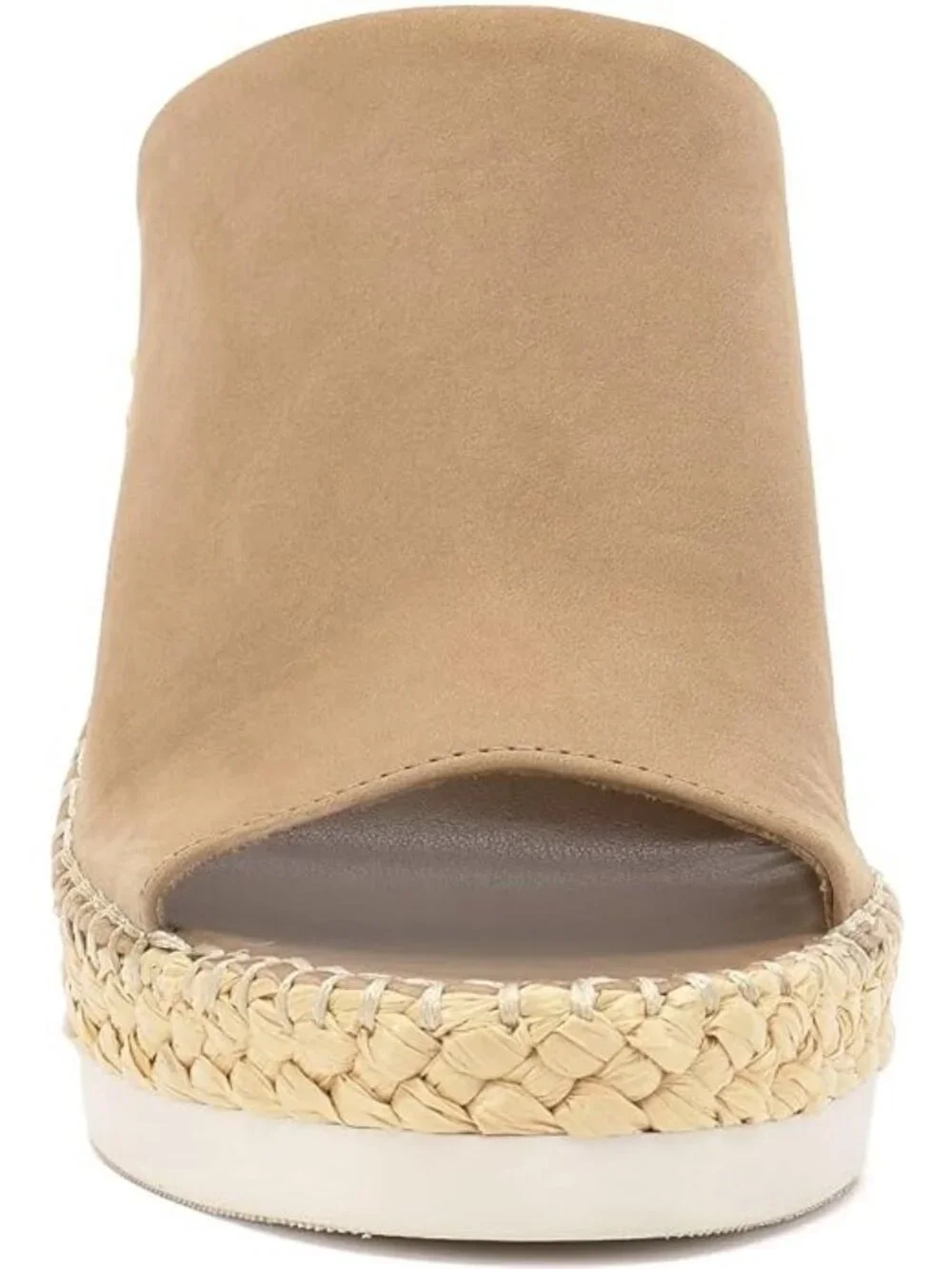 Vince Camuto Brissia Tortilla Nubuck Espadrille Platform Wedge Mule Size 11M New